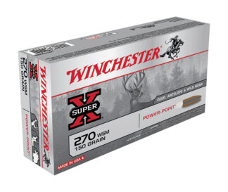 Winchester Super-X 270 WSM 150 gr Power-Point Soft Point, 20 Rounds