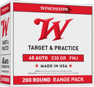 Winchester USA45W .45 ACP 230 gr FMJ 200-Round Box
