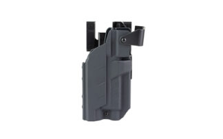 BlackPoint Tactical Slick Duty Light Holster with Hood for Glock 17, Right-Hand, Kydex, Black