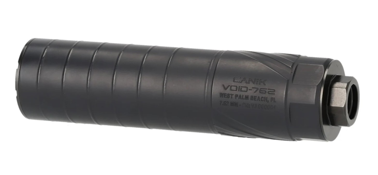CANIK VOID-762 7.62mm (.30 Cal) Suppressor, Black Cerakote, Direct Thread 5/8x24