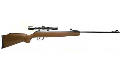 Crosman Optimus .177 Break Barrel Air Rifle with 4x32mm Scope, Brown Hardwood Stock