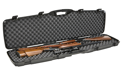 Plano Double Long Gun Case 4-Pack Black PillarLock Crush-Resistant Polymer
