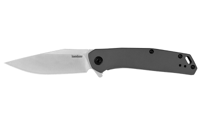 Kershaw Align 3.15 in Assisted Folding Knife, Clip Point, Stainless Handle, Satin/Gray