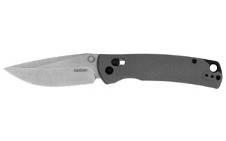 Kershaw Sequence Folding Knife 3.32 in Clip Point, Gray Stone-Washed