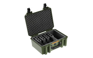Pelican V300PF5 Vault Pistol Case, Olive Drab Green, Pre-Cut Polyurethane Foam