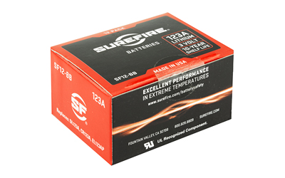 SureFire SF123A 123A High-Performance Lithium Batteries 12-Pack, 3V
