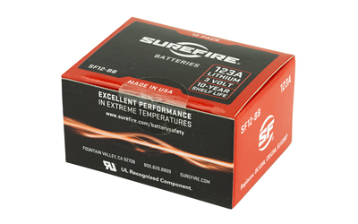 SureFire SF123A 123A High-Performance Lithium Batteries 12-Pack, 3V