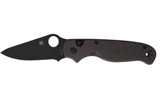 SPYDERCO BUTTONUP CF PE 3.27" BLK
