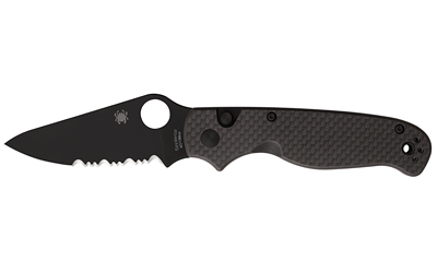 SPYDERCO BUTTONUP CF PS 3.27" BLK