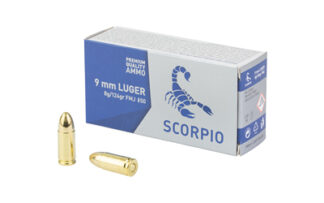 SCORPIO AMMO 9MM 124GR FMJ 50/1000