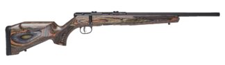 Savage B22 BNS-SR Bolt-Action 22 Magnum, 18 in, Black/Laminated