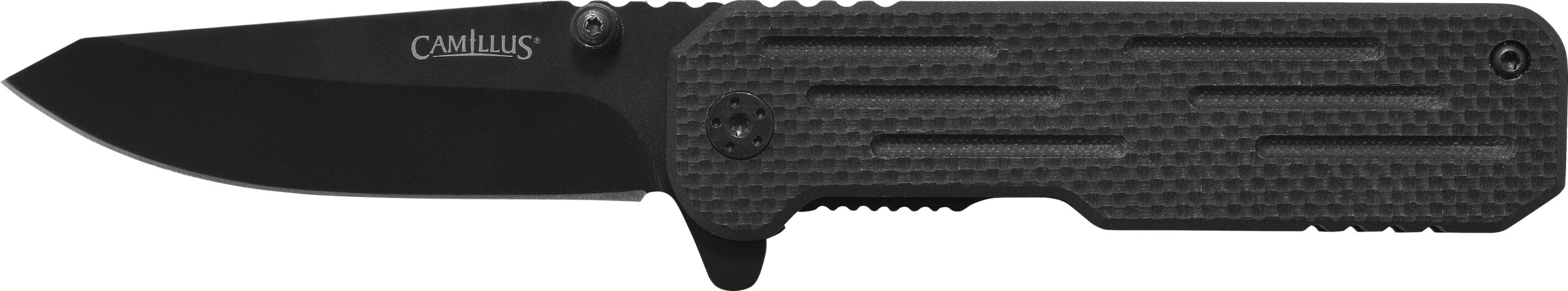 Camillus CHOFF Black Folder Drop Point Knife 2.5" Stainless Steel Blade