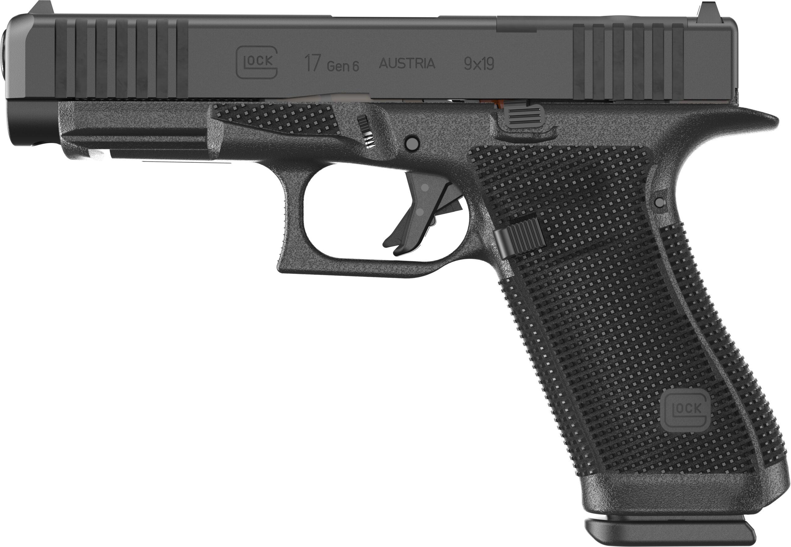 Glock 17 Gen 6 9mm Semi-Auto Pistol, 4.49 in Barrel, Optic Ready