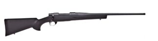 Howa 1500 Hogue 25 Creedmoor Bolt-Action Rifle, 22 in Threaded Barrel, Matte Black