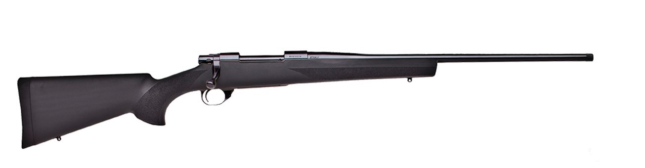 Howa 1500 Hogue 25 Creedmoor Bolt-Action Rifle, 22 in Threaded Barrel, Matte Black