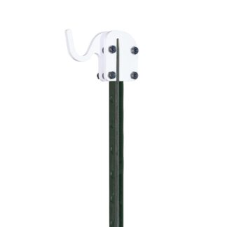 Birchwood Casey T-Post Target Hook, 3/8 in AR500 Steel, White Powder Coat