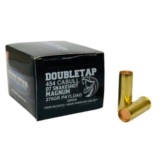 Double Tap 454 Casull 270 Grain SnakeShot Wadcutter, 1300 fps, 20 Rounds