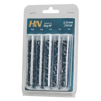 H&N Slug Sampler .22 Caliber 5.53 mm Head, 150 Count