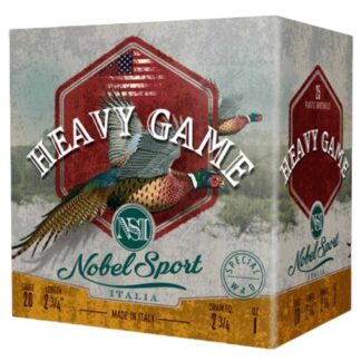 Nobel Sport Heavy Game 20 Gauge 2-3/4 in 1 oz #6 Shot 25 Rounds