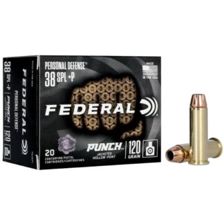 Federal Premium Personal Defense Punch .38 Special 120 gr JHP, 20 Rounds