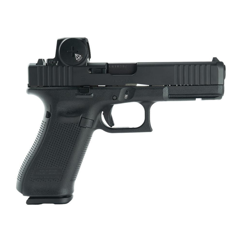 Glock V-Series Model 17 Semi-Auto 9mm Luger 4.5 in Barrel, 17-Round Capacity, Black Cerakote