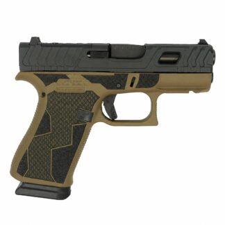 Glock 43X Kavorka 9mm FDE Cerakote Engraved Slide 15-Round Semi-Auto Handgun