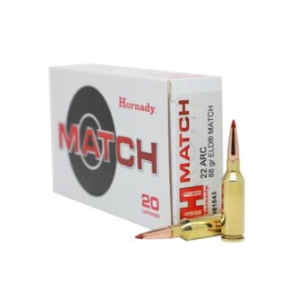 Hornady Match .22 ARC 88 Grain ELD Match 20-Round Box Brass