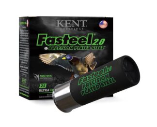 Kent Fasteel 2.0 12 Gauge 3 in #4 Steel Shotshells, 1 1/4 oz, 25 Rounds