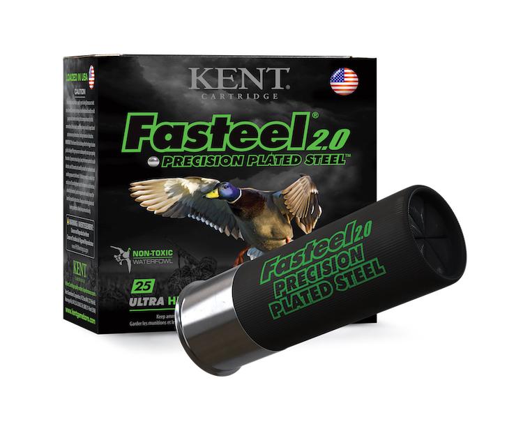Kent Fasteel 2.0 12 Gauge 3 in #4 Steel Shotshells, 1 1/4 oz, 25 Rounds