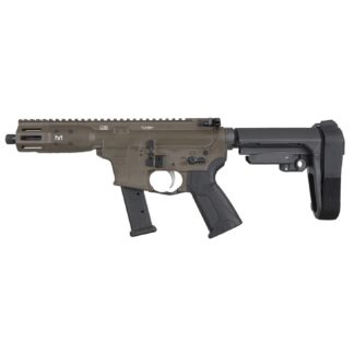 LWRC IC-9 9mm Pistol Delayed Blowback, 5.6 in Barrel, 31-Round, Patriot Brown W/SBA3
