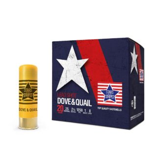 TRZ Trading PPU Stars & Stripes Dove & Quail Shotshells 20ga 2-3/4 in, 1 oz, #8, 25/ct