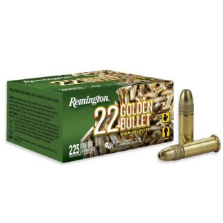 Remington Golden Bullet .22 LR 36 gr Plated Hollow Point High Velocity, 225 Rounds Per Box