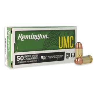 Remington UMC .380 ACP 95 Gr FMJ Ammunition, 50 Rounds Per Box
