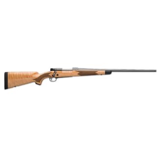 Winchester M70 Super Grade Maple Bolt Action 7mm Remington Magnum 26 in Polished Blued Steel