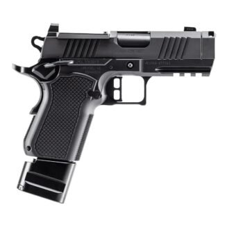 ALPHA FOXTROT AF1911-ROMULUS 9mm Luger Semi-Auto Handgun, 3.5 in Ported Barrel, DLC Black