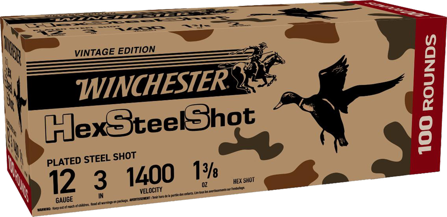 Winchester STLHEX 12 Gauge 1.375 in BB Steel Shot, 100 Rounds