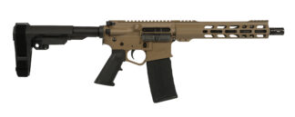 Wise Arms WA-15B Semi-Auto Pistol 5.56/.223 Rem 10.5 in, FDE, 30+1 Rounds
