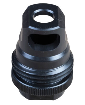 SilencerCo AC2628 ASR Muzzle Brake Black Steel 1/2"-28 Threads 9mm, Luger