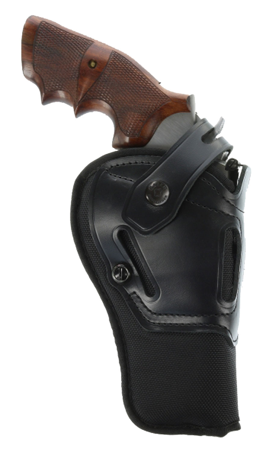 Galco SR43B Switchback Belt Slide Holster, Black Leather, Ambidextrous, OWB