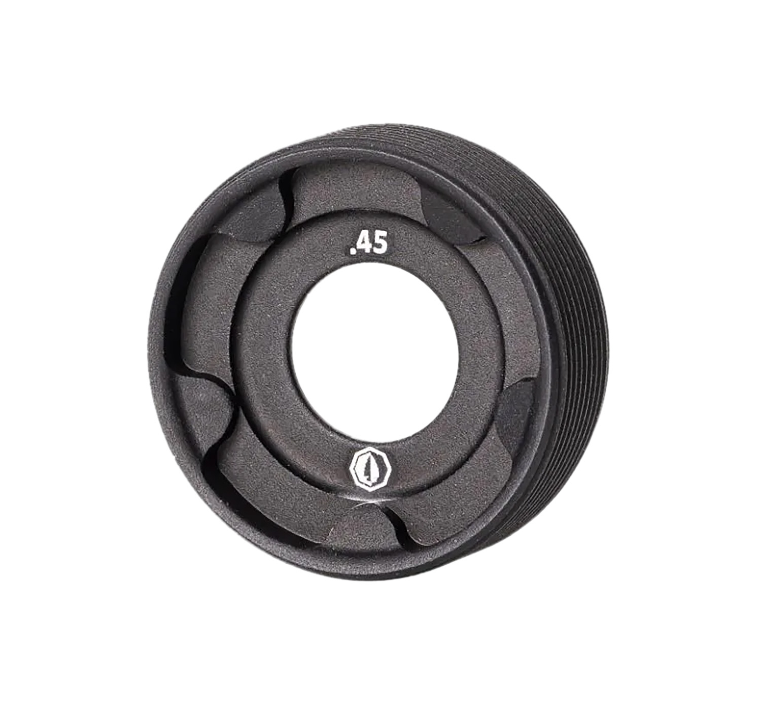 Rugged Suppressors Front Cap for .45 ACP Suppressors (Matte Black)