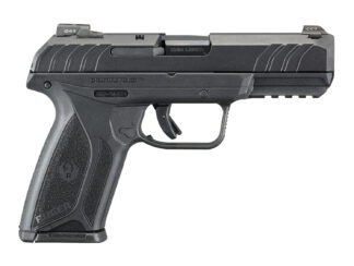 Ruger 3825 Security-9 Pro 9mm Luger  4" Barrel 15+1, Black Polymer Frame With Picatinny Acc. Rail, Black Oxide Steel Slide, Integrated Trigger Safety