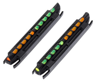 Hi-Viz TO300 Two-In-One Magnetic Front Sight (Green/Orange LitePipe), Black