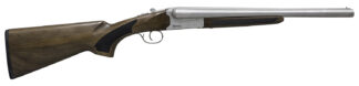 Citadel Coach Side-by-Side 12 Gauge 18.5 in Nickel Nickel Barrel/Rec, Fixed Walnut Stock