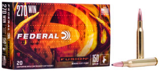 Federal Fusion .270 Winchester 150 gr Bonded Soft Point Boat Tail (20 Rounds)