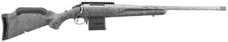 Ruger 46909 American II Full Size 223 Rem 10+1 20" Gun Metal Gray Cerakote Spiral Fluted Threaded Barrel & Alloy Steel Receiver w/Picatinny Rail, Gray Splatter Adj LOP Synthetic Stock
