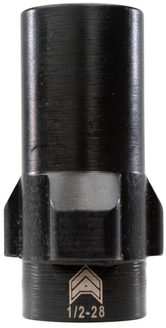 Angstadt Arms 3-Lug Muzzle Adapter for 9mm, 1/2x28 Threads, Nitride Black Finish