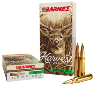 BARNES Harvest .308 / 7.62 NATO 165 gr Sierra Tipped GameKing Brass, 20 Rounds
