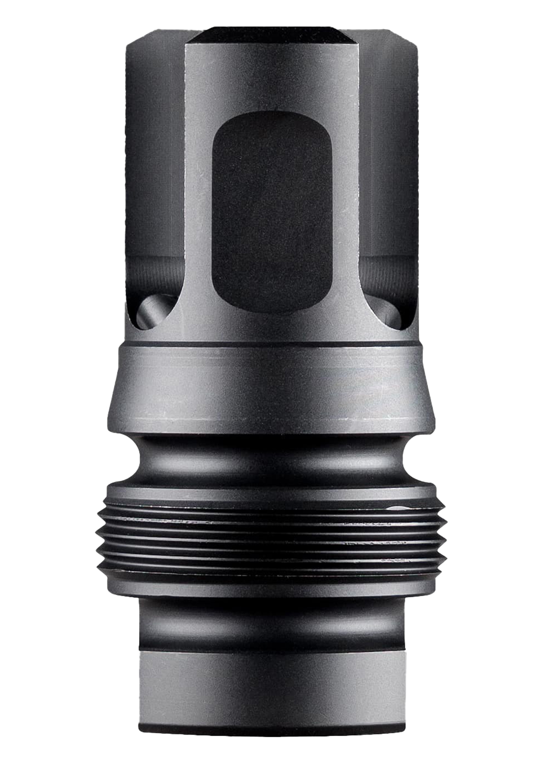 Dead Air Silencers Xeno 3-Prong Micro Flash Hider, 9mm, 5/8x24, Nitride 4140 Steel (Black)