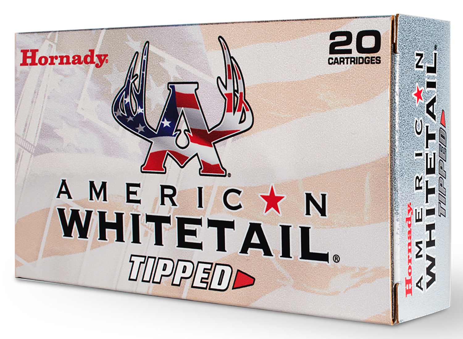 Hornady American Whitetail Tipped 7mm Remington Magnum 154 gr SST, 20 Rounds Per Box