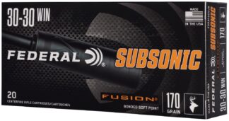 Federal Fusion Subsonic .30-30 Winchester 170 Grain Soft Point, 20 Rounds